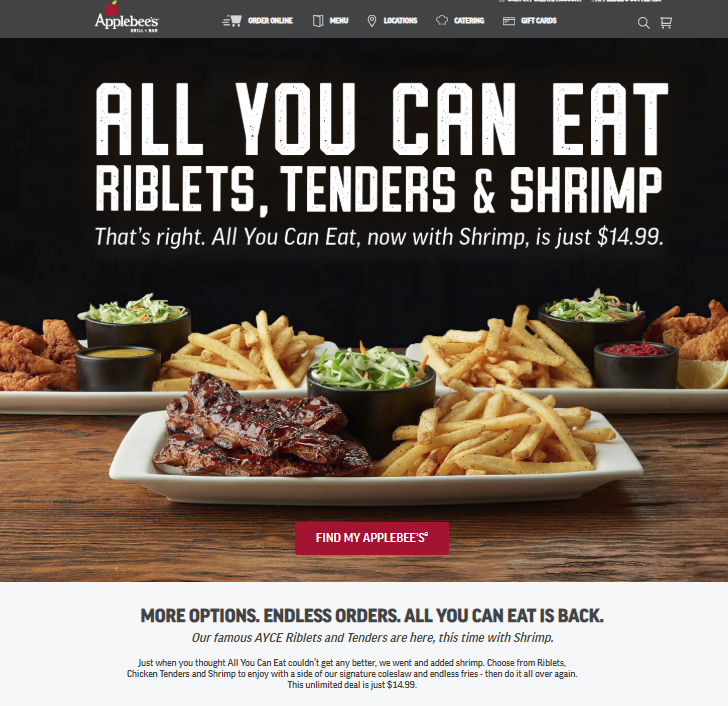 Applebee's Printable Coupon