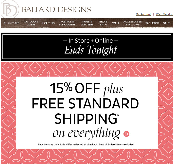 ballard designs coupon codes