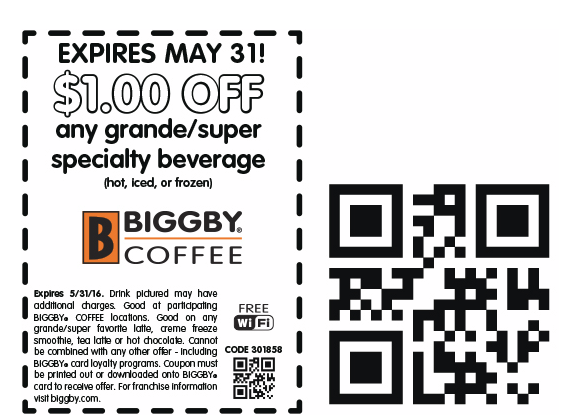 Biggby Coffee Printable Coupon Biggby Coffee Printable Coupon