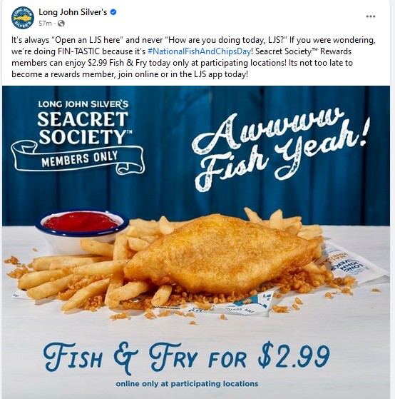 Long John Silver s Printable Coupon Long John Silver s Printable Coupon