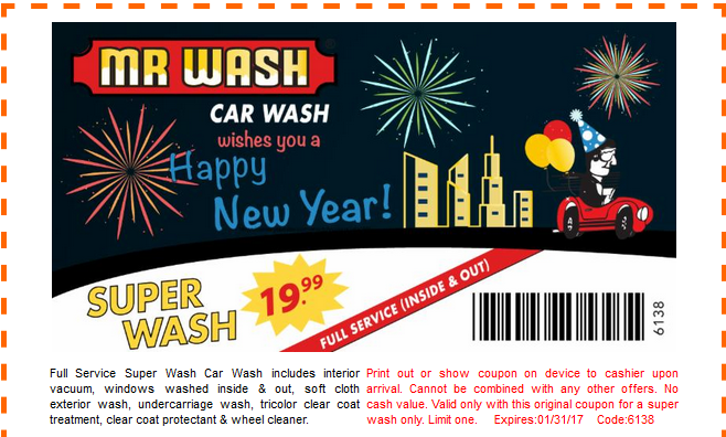 Mr Wash Printable Coupon