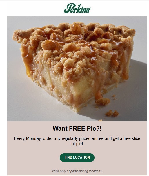 Perkins Restaurant Printable Coupon