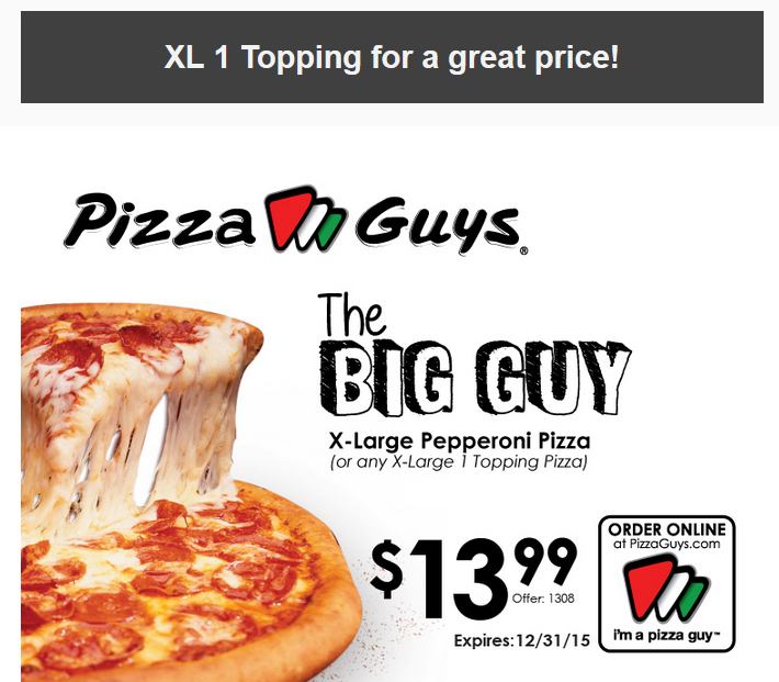 Pizza Guys Printable Coupon