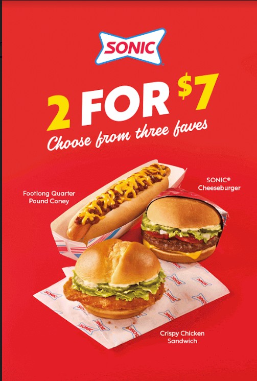 Sonic DriveIn Printable Coupon