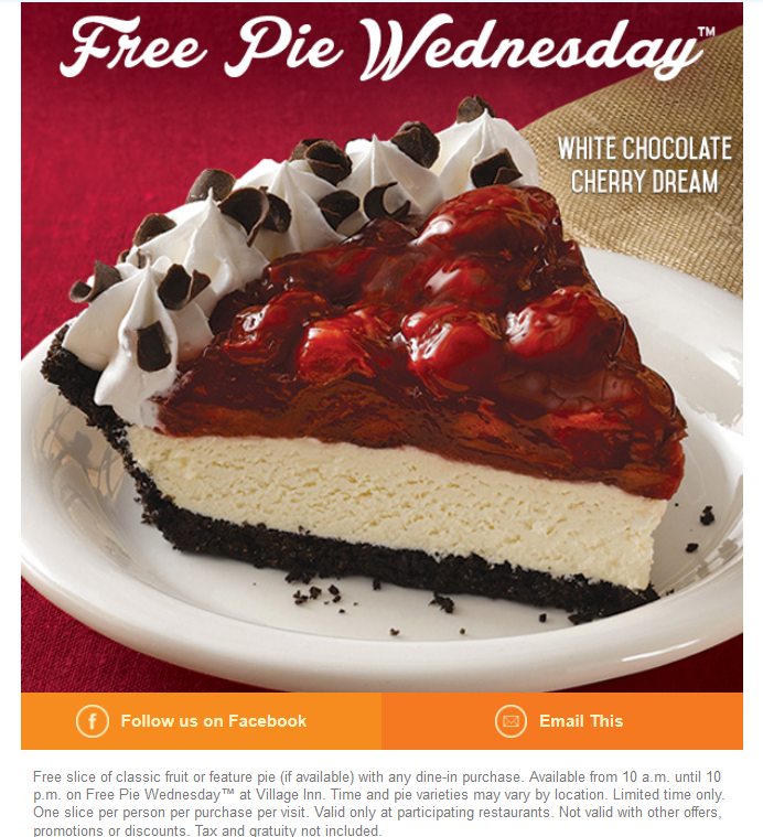 Village Inn Printable Coupon